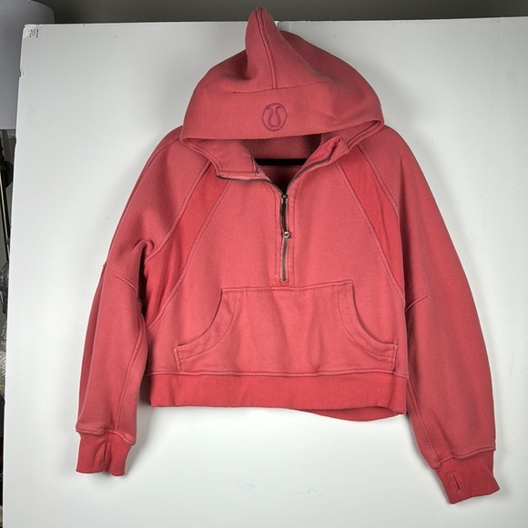 lululemon athletica Tops - Lululemon Athletica Pink Boxy Oversized Sweatshirt PRELOVED HOODIE KANGAROO